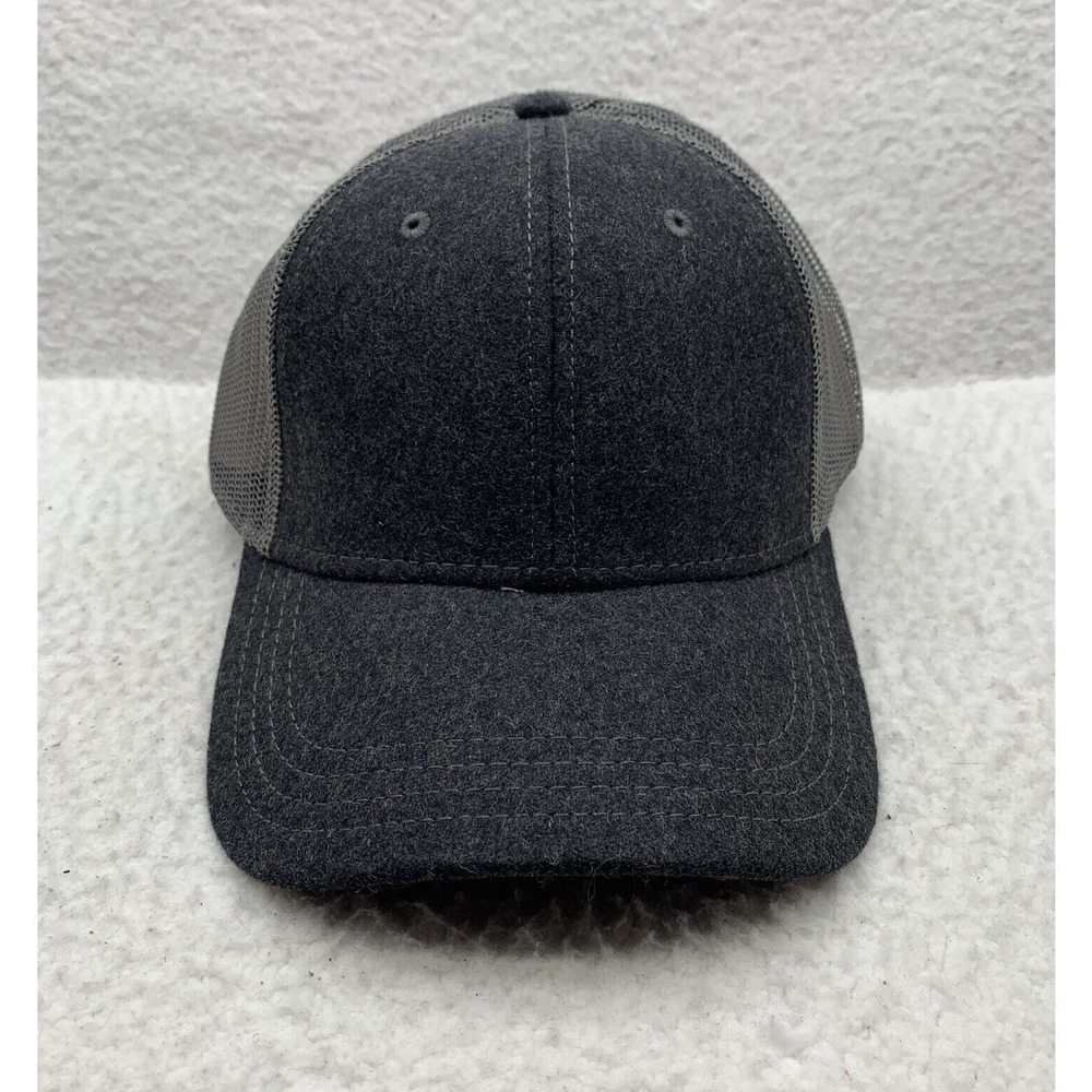 Mule Deer Foundation Trucker Hat Mens Snapback Wool Blend Gray Hunting Outdoors